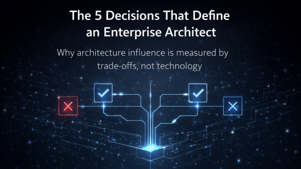 Enterprise architecture decision trade-offs visual